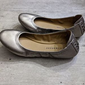 Lucky Brand metallic ballet shoes